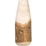 Wood Vases Co-Op Carved Paulownia Wood Live Edge Each one
