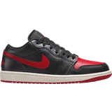 Black - Nike Air Jordan 1 - Women Shoes Nike Air Jordan 1 Low W - Black/Sail/Gym Red