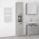 vidaXL Concrete grey Bathroom Cabinet Engineered