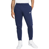 Polyester Trousers & Shorts Nike Sportswear Club Fleece Joggers - Midnight Navy/White