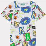 Multicoloured Tops Kenzo Kids White t-shirt for boys