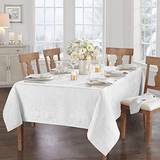 Elrene Fashions Caiden Damask Tablecloth White