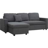 Homcom Chaise Lounge Sofa 228cm 3 Seater