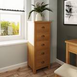 Plywoods Chest of Drawers 5 Narrow Pine/Plywood/MDF Chest of Drawer