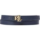 Lauren Ralph Lauren Rev Leather Skinny Belt