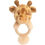 Animals Rattles Keel Toys huggy giraffe baby ring rattle