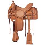 Red Horse Saddles Tough-1 King Red Oak Ranch Saddle Package 15 Tan