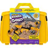 Spin Master Kinetic Sand Construction Site Folding Sandbox Playset with Vehicle