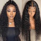 Hair Products UNice 13x4 Curly Lace Frontal Natural Pre-Plucked Long Wig