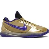 Gold Basketball Shoes Nike Kobe 5 Protro M - Metallic Gold/Field Purple/Multi-Color
