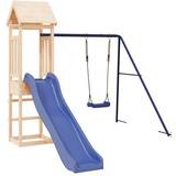 Swings - Wooden Toys Playground vidaXL Playhouse with Slide & Swing
