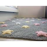 Yellow Rugs Kid's Room Lorena Canals Tapis Lavable Tricolor Stars Grey-Pink