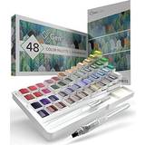 Palettes GenCrafts Premium Watercolor Palette Set of 48 Classic Colors