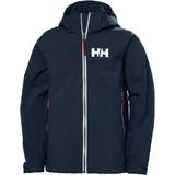 No Fluorocarbons Rain Jackets Children's Clothing Helly Hansen Junior Rigging Rain Jacket - Navy (290548-597)