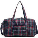 Vera Bradley Large Travel Duffel Bag, Tartan Plaid-Recycled Cotton