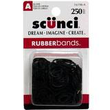 Scunci 1619803a048 Black Hair Rubber Bands 250 Count
