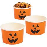 Fun Express Jack-o'-lantern paper snack cups, party supplies, 25 pieces