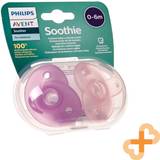 Philips Pacifiers Philips Avent Soothie 0-6 m dummy Girl 2 pc