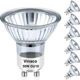 Vinaco gu10 halogen light bulb, 6 pack