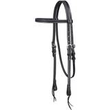 Tough-1 Browband Headstall With Basket Tooling And Tie Ends