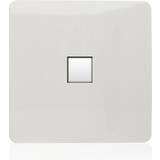 Wall Switches Trendi Switch 1 Gang Ethernet Connection Plate White