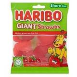 Haribo Food & Drinks Haribo Giant Strawbs Bag 160g