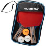 Hudora Tischtennisset Tournament/Game/Match Tischtennisschläger + Bälle
