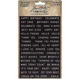 Plastic Stickers Idea-ology Paperie label stickers sentiments pack of 68