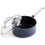 Sauce Pans Blue Diamond cookware infused ceramic nonstick with lid