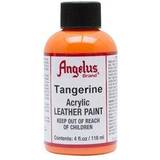 Angelus Acrylic Leather Paint 4 fl oz/118ml Bottle. Tangerine 265