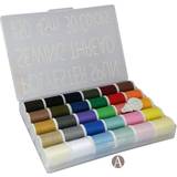 Water Based Thread & Yarn LEONIS 30 Color Set of Handy Polyester Sewing Threads 50 Yards/45 m Each[ 93011 ]