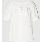 Beige - Women Shirts Q/S by s.Oliver Women's Bluse, Kurzarm, Creme