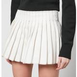 Ami Paris Pleated mini skirt natural_white