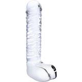 Dildos on sale Curved G-Spot Dildo Glas with Balls