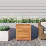 Teak Deck Boxes Garden & Outdoor Furniture vidaXL 60 Garden Box Chest with Bag