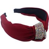 Red Headbands Topkids Accessories Diamante Knot Alice Bands