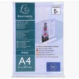 Exacompta Upright Sign Holder A4 Clear