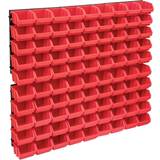 Red Wall Cabinets vidaXL 96 Piece Kit Wall Cabinet
