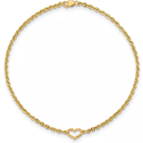 Macy's Open Heart Rope Anklet - Gold