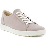 Ecco Shoes ecco Women's Soft Sneaker, Grey Rose Nubuck, 12-12.5