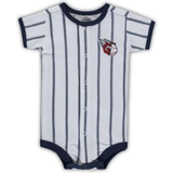 White Playsuits Children's Clothing MLB Cleveland Guardians Power Hitter Short Sleeve Coverall