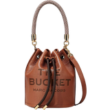 Detachable Shoulder Strap Bucket Bags Marc Jacobs The Leather Bucket Bag - Argan Oil