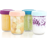 Machine Washable Baby Food Containers & Milk Powder Dispensers Babymoov Glass Babybols Food Storage Set