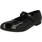 Canvas Low Top Shoes Start-rite Impress, Black leather girls riptape school shoes