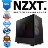 NZXT Computer Cases NZXT h5 flow rgb black mid tempered glass