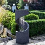 Decorative Items Ivyline Spiral Water Feature Polyresin Figurine