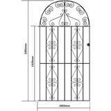 Chain-Link Fences 1067mm GAP X 1905mm High Galvanised Stirling Garden Gate