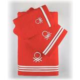 Red Guest Towels Benetton 3-tlg. Bale 70.0 Gästehandtuch Rot