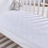 White Bed Accessories Silentnight Safe Nights Quilted Cot Bed Waterproof Mattress Protector