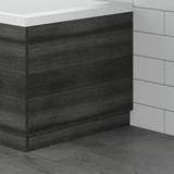Aurora Modern Bathroom 700mm End Bath Panel 16mm MFC Charcoal Wood Plinth Easy Cut